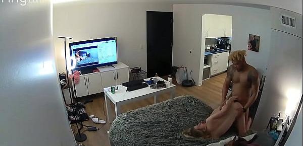  Hidden Camera catches cheating BLM Neighbor Fucking My Teen Wife in My own Bed